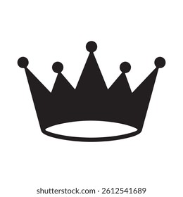 Crown vector icon, royal luxury crown vector icon design on white background
