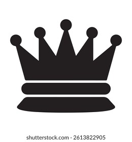 Crown vector icon, royal luxury crown vector icon design on white background
