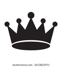 Crown vector icon, royal luxury crown vector icon design on white background
