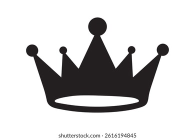Crown vector icon, royal luxury crown vector icon design on white background