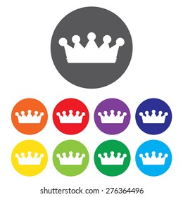 Crown Vector Icon Set