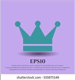 Crown vector icon or symbol