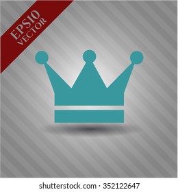 Crown vector icon or symbol