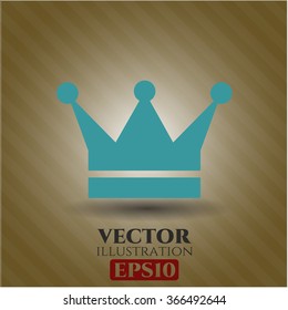 Crown vector icon or symbol