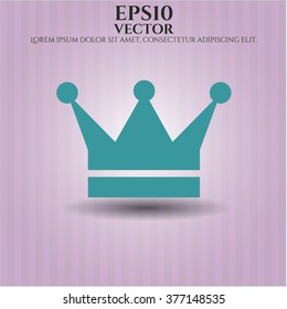 Crown vector icon or symbol