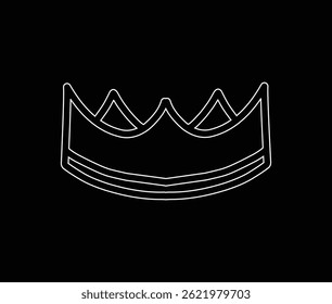 Diseño de símbolo de Vector de corona