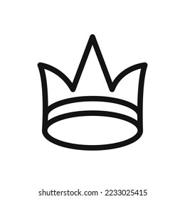 crown vector icon in trendy flat design