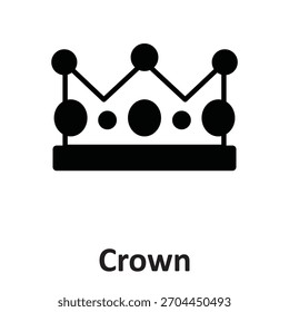 Icono del Vector de la corona que puede modificar o editar fácilmente

