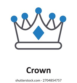 Crown Vector Icon which can easily modify or edit

