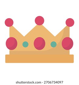 Icono del Vector de la corona que puede modificar o editar fácilmente