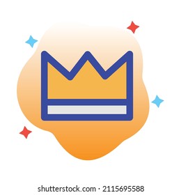 Crown Vector icon which is suitable for commercial work and easily modify or edit it

