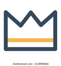 Crown Vector icon which is suitable for commercial work and easily modify or edit it

