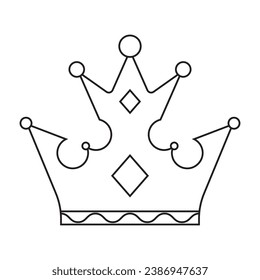 Crown vector icon,illustration template design