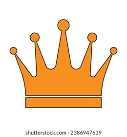 Crown vector icon,illustration template design