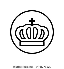 Crown vector icons. Royal Crown illustration symbol. king logo or sign.