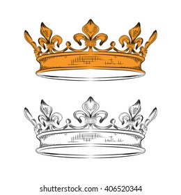 Crown. Vector illustration