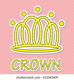 Crown. Vector Illustration  