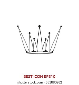 Crown, vector illustration EPS 10