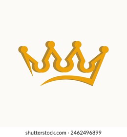 crown vector illustration flat style