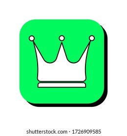 Crown vector illustration icon. Crown icon in two-dimensional shape. The concept of luxury award by using a crown modern icon.