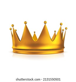 Crown vector illustration isolated on white background