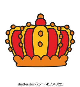 Crown vector illustration isolated on white background