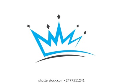 Ilustración vectorial de la corona en un fondo. símbolos de calidad de Premium. iconos vectoriales para concepto y Diseño gráfico. Vector Pro