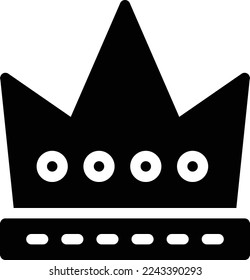 crown  Vector illustration on a transparent background. Premium quality symmbols. Glyphs vector icons for concept and graphic design. 
