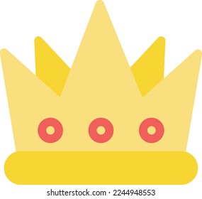 crown Vector illustration on a transparent background. Premium quality symmbols. Line Color vector icons for concept and graphic design.