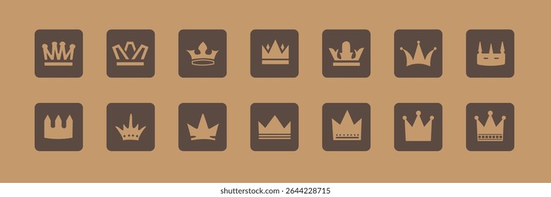 Crown Vector Illustration – Royal king and queen crown design symbolizing luxury, power, and nobility. Ideal for royal themes, design, branding, invitations, emblems, and elegant decorative projects.
