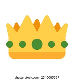 Ilustração do vetor da coroa. Simples ícone da coroa design emoji.