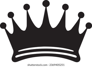 crown vector illustration for sticker, wall art and tattoo