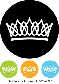 Crown vector isolated