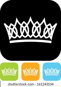 Crown vector isolated