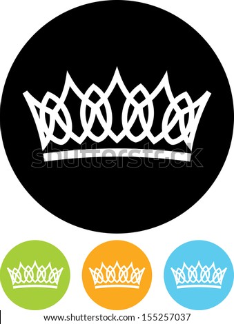 Crown vector isolated
