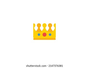 Crown Vector Isolated Emoticon. Crown Icon