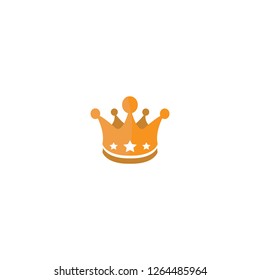 Crown vector isolated flat icon