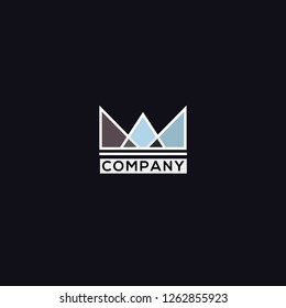 Crown vector logo.  Business vector logo design template - Vector. Crown icon
