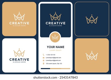 CROWN VECTOR LOGO INITIAL MM