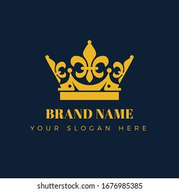 Crown Vector Logo. Royal Crown Brand Identity