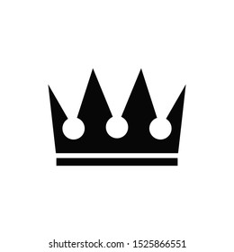 Crown vector logo. Silhouette Of Queen or King Crown