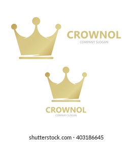 Crown vector logo template