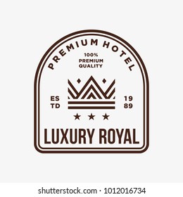 Crown - vector logo/icon label