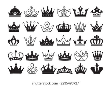 Vector de la Corona para la impresión, Corona vectorial Clipart, Corona vectorial Illustration