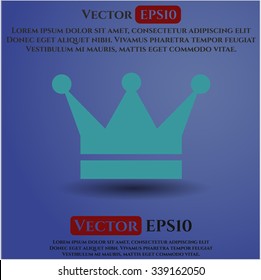 Crown vector symbol