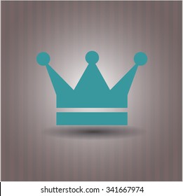Crown vector symbol