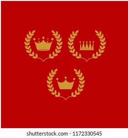 Crown Vector Template Design Illustration