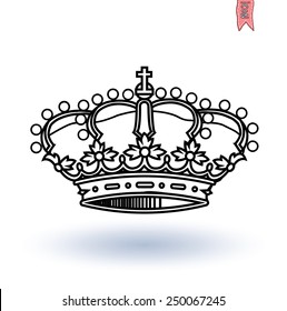 crown, vector.coat of arms
