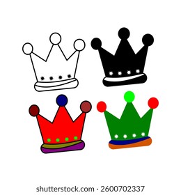crown vector,silhouette  crown,silhouette crown vector, luxury, crown,flat crown vector 