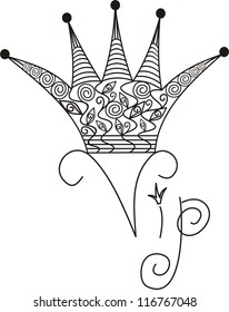Crown vip pattern vector illustration